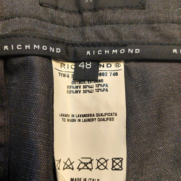 John Richmond X Gray Pants Slacks Trousers Sz 48 NWT - Picture 9 of 11